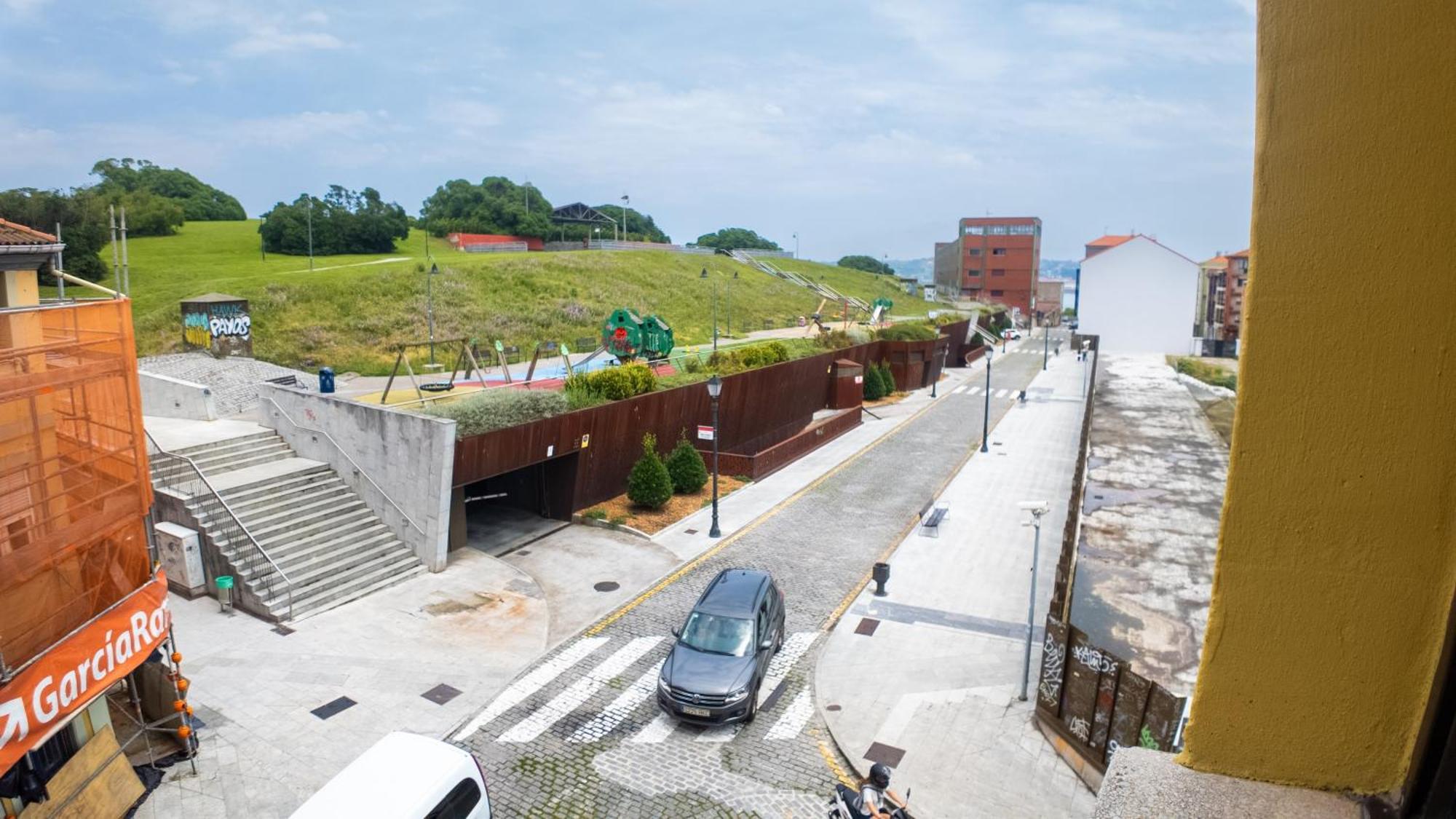 Loft en Gijón - Cimavilla con vistas al cerro Exterior foto